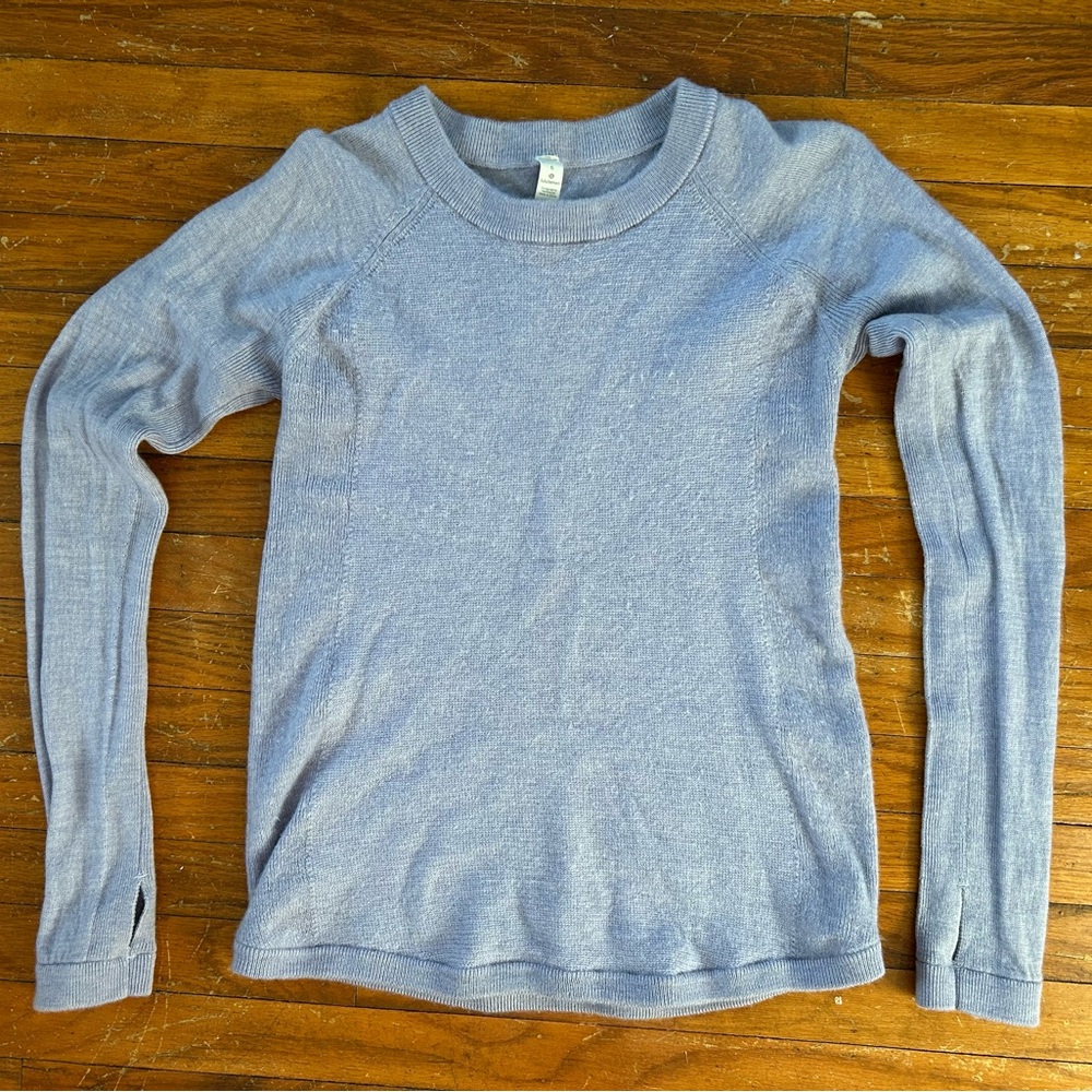 lululemon athletica Light Lavender Crew Neck Sweater